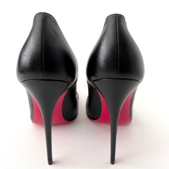New CHRISTIAN LOUBOUTIN | So Kate 120 Black Leather Pointed Pumps Stilettos 40.5 - Picture 6 of 15